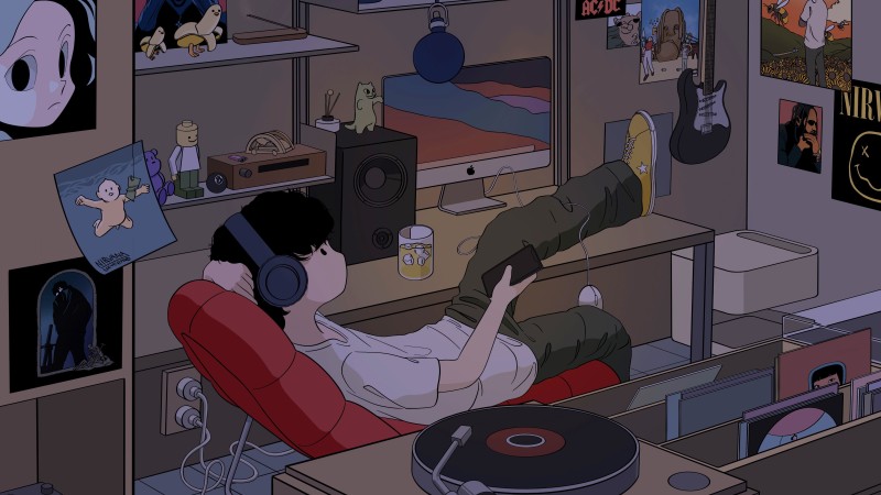 Anime, Anime Boys, Vinyl, Guitar Wallpaper