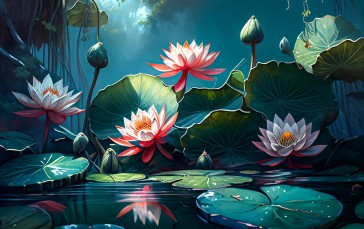 Artwork, Digital Art, Nature, Flowers Wallpaper