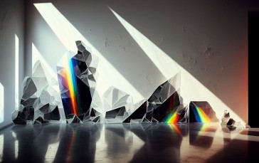 AI Art, Abstract, 3D Abstract, Refraction Wallpaper