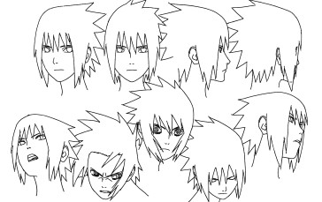 Naruto (anime), Outline, Naruto Shippuden, Anime Boys, Uchiha Sasuke Wallpaper