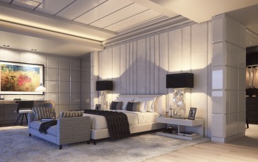 Furnished, Interior, Bedroom, Decorations Wallpaper