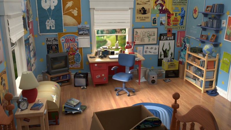 Animation, Bedroom, Toy Story, Michèle Samyn Wallpaper