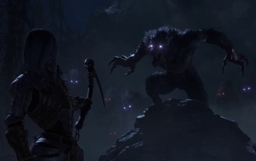 Diablo IV, Necromancer, Blizzard Entertainment, Werewolves Wallpaper