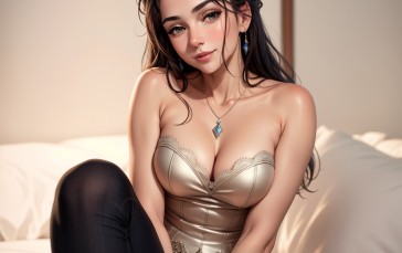 Choomba, Artwork, Women, Necklace, Cleavage Wallpaper