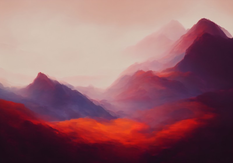 Abstract, Landscape, AI Art, Colorful Wallpaper