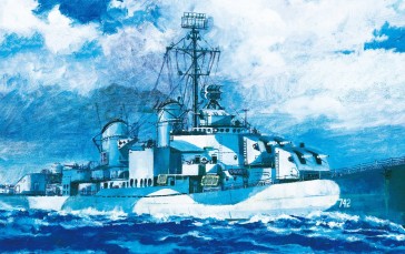 Warship, Flag, Sea, Sky, Army, Military Wallpaper