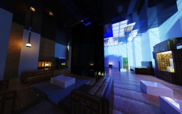 Minecraft, CGI, Ray Tracing, Interior, Shader Wallpaper