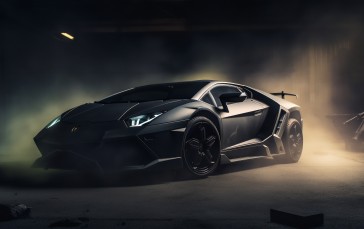AI Art, Car, Lamborghini, Studio Wallpaper
