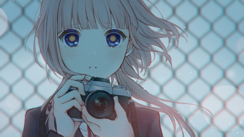 KAF, Anime Girls, Face, Camera Wallpaper