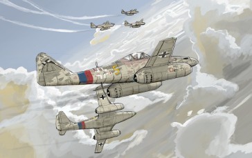 World War II, World War, Luftwaffe, Air Force, Germany, Jet Fighter Wallpaper
