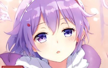 Purple Hair, Original Characters, Anime Girls, Blue Eyes Wallpaper