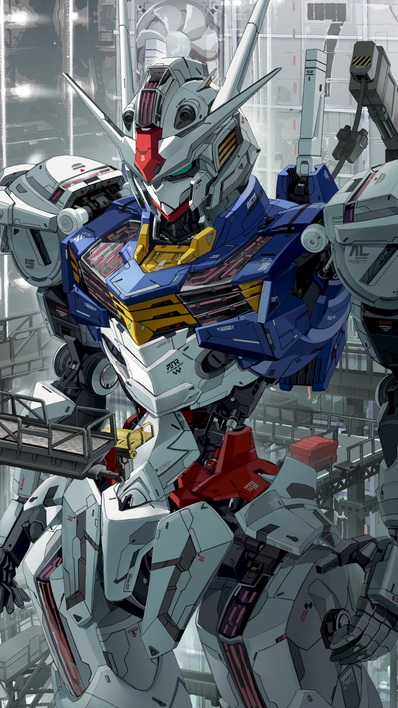 Mobile Suit Gundam THE WITCH FROM MERCURY, Anime, Gundam Aerial, Gundam, Artwork Wallpaper
