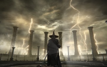 Elden Ring, Fantasy Architecture, Video Games, Lightning Wallpaper
