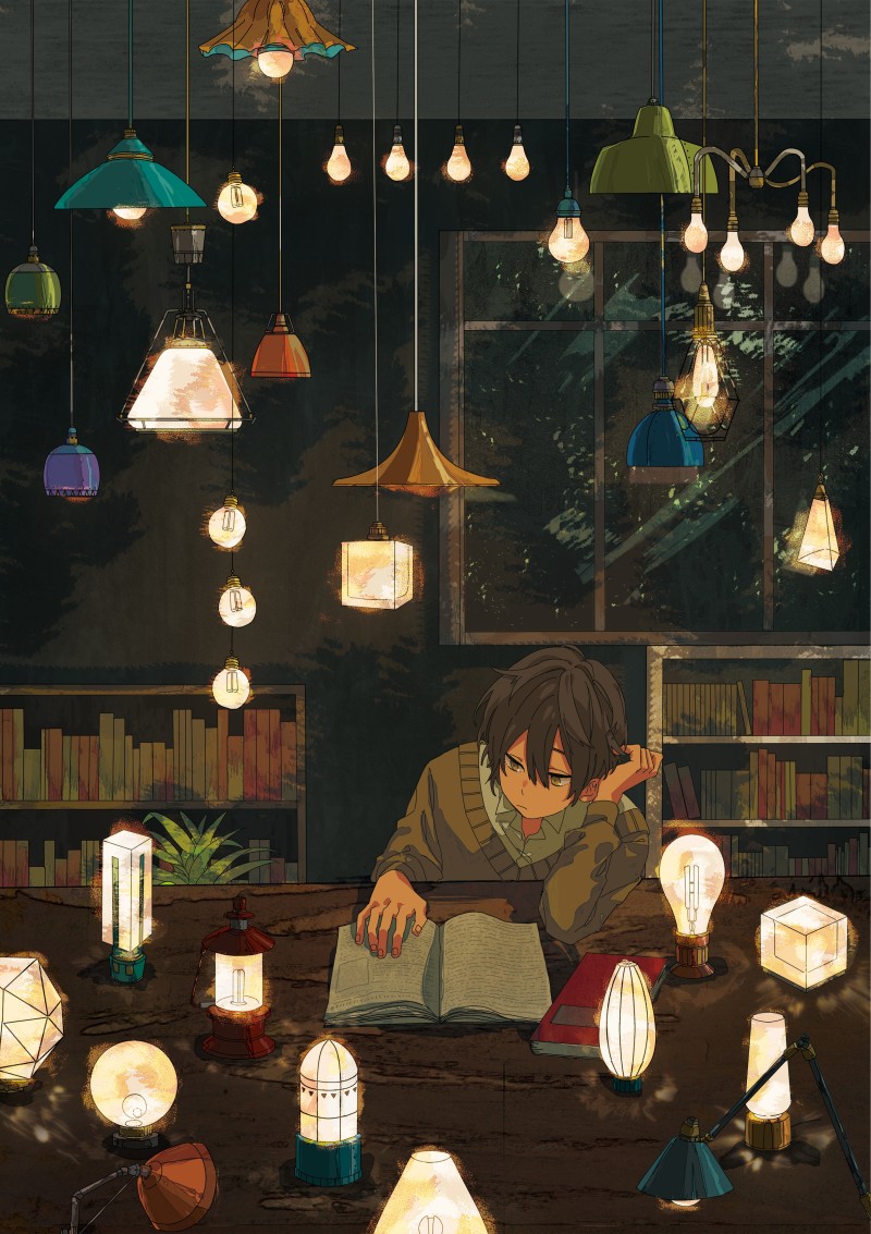 Anime, Anime Boys, Books, Portrait Display Wallpaper