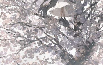 Anime, Anime Girls, Portrait Display, Dress, Trees, Branch Wallpaper