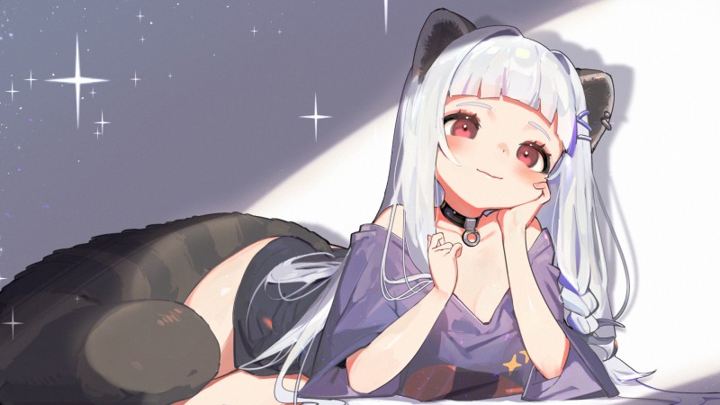 Anime, Anime Girls, Hand on Face, Smiling, Blushing Wallpaper