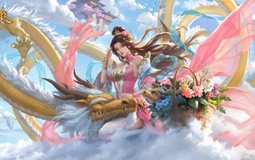 Three Kingdoms, Video Game Characters, Video Games, Video Game Art, Flowers Wallpaper