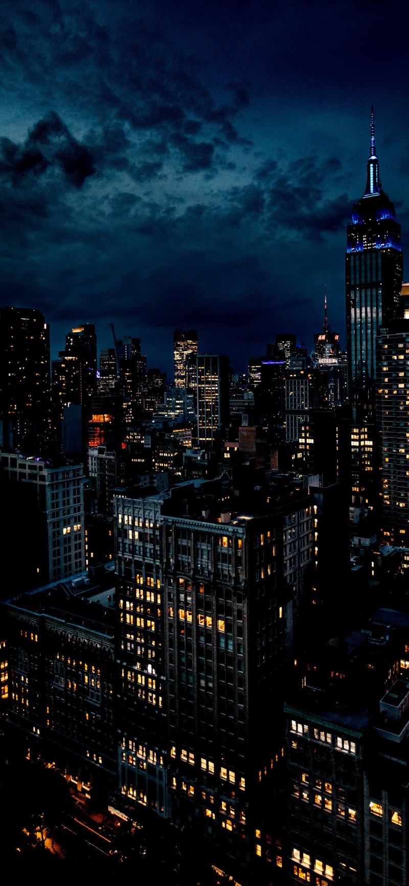 City, Building, Night, New York City, City Lights Wallpaper