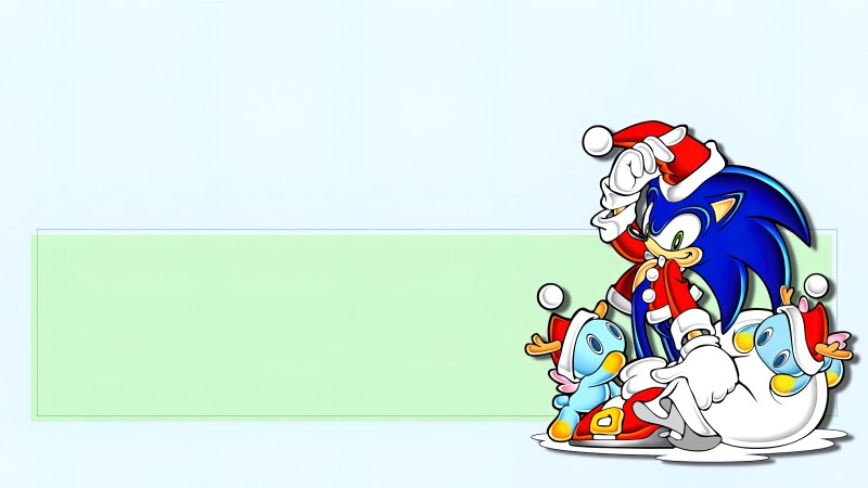 Sonic, Sonic the Hedgehog, Holiday, Christmas, Santa Hats Wallpaper
