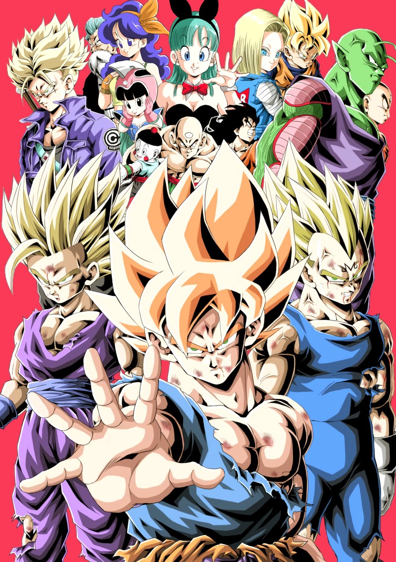 Dragon Ball Z, Son Goku, Gohan, Vegeta Wallpaper