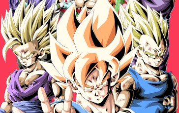 Dragon Ball Z, Son Goku, Gohan, Vegeta Wallpaper