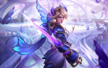 League of Legends, Video Game Art, Video Games, Video Game Characters, Weapon, Butterfly Wallpaper