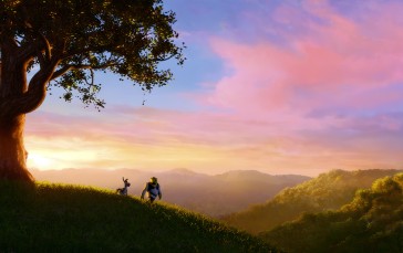 Shrek, Donkey, Sky, Film Stills, Animated Movies, Sunset Wallpaper