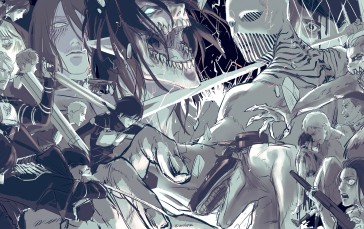 Shingeki No Kyojin, Eren Jeager, Titans, Giant Wallpaper
