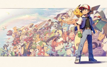 Pokémon, Ash Ketchum, Pikachu, Anime Boys, Anime Wallpaper