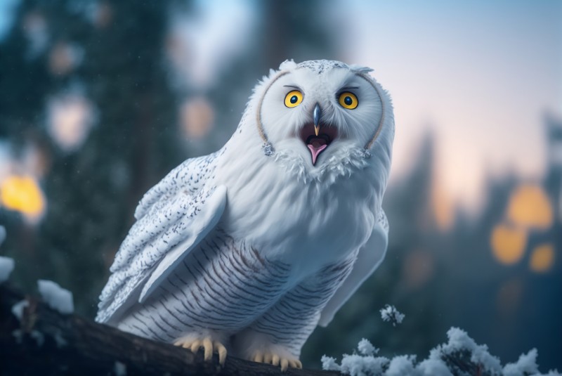 Owl, Winter, Snow, Animals Wallpaper