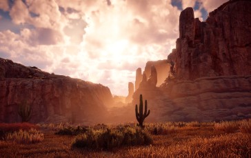 Horizon: Zero Dawn, Video Game Landscape, Video Games, CGI Wallpaper