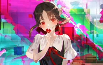 Anime Girls, Creative Coding, Kaguya-Sama: Love is War, Kaguya Shinomiya, Heart Wallpaper