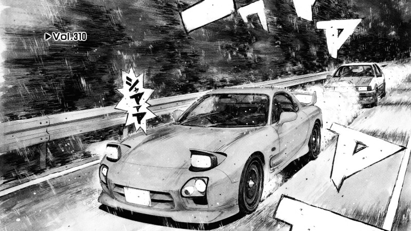 Initial D, Mazda RX-7, Manga, Japanese Wallpaper