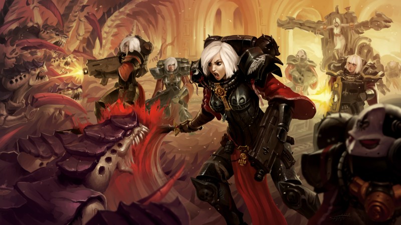 Warhammer 40.000, Sisters of Battle, Tyranids Wallpaper