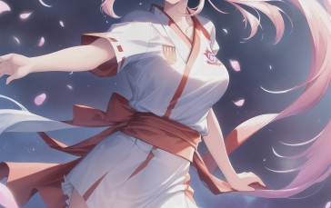 Anime, Anime Girls, AI Art, Pink Hair Wallpaper