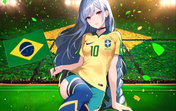 Anime, Anime Girls, Artwork, Brazilian, Brazil Wallpaper
