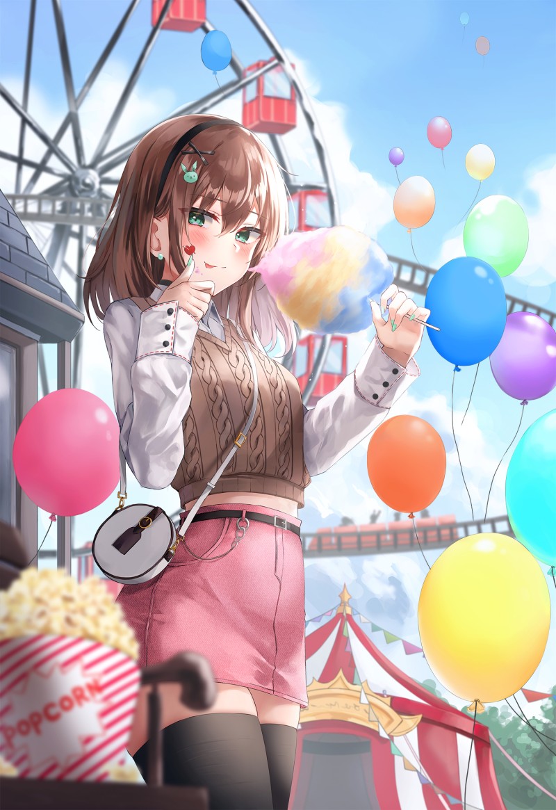 Anime, Anime Girls, Portrait Display, Balloon Wallpaper