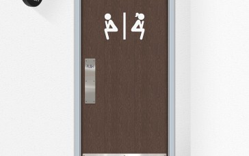 Public Restroom, Toilets, Humor, Sign Wallpaper