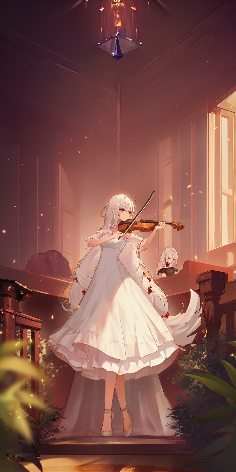 Anime, Pixiv, Anime Girls, Violin, Musical Instrument Wallpaper