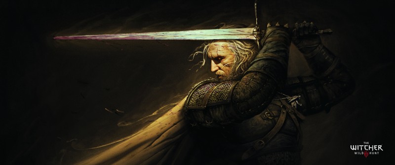The Witcher 3: Wild Hunt, Geralt of Rivia, Sword, Pendant Wallpaper