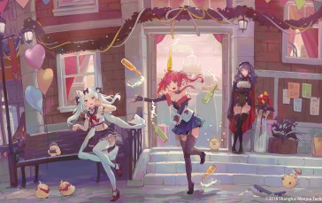 Azur Lane, Anime Girls, Prinz Eugen (Azur Lane), Gascogne (Azur Lane) Wallpaper