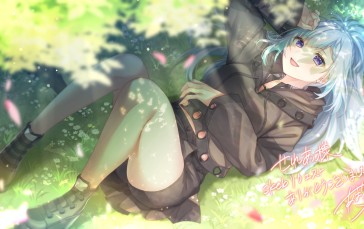 Anime, Anime Girls, Lying Down, Lying on Back Wallpaper
