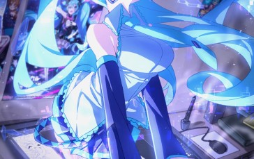 Anime, Anime Girls, Vocaloid, Hatsune Miku, Twintails Wallpaper