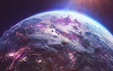 City, Science Fiction, High Tech, Planet Wallpaper