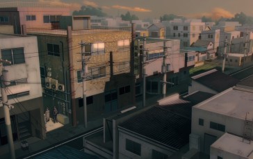 Anime, 4K, Anime Screenshot, Anime City Wallpaper
