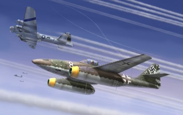 World War II, World War, Luftwaffe, Air Force, Germany, Jet Fighter Wallpaper