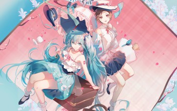 Anime, Anime Girls, Pixiv, Looking at Viewer, Hatsune Miku Wallpaper
