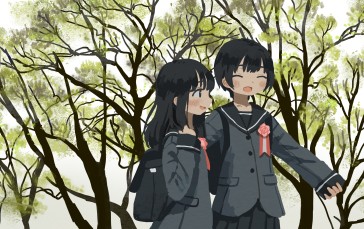 Anime Girls, Anime, Schoolgirl, Sailor Uniform Wallpaper