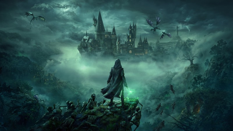 Hogwarts Legacy, Castle, Fantasy Art, Mist, Dark Wallpaper