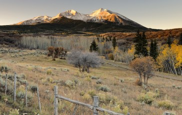 Twin Peak Mountain, Colorado, Landscape, Photography, Sunrise, Clear Sky Wallpaper